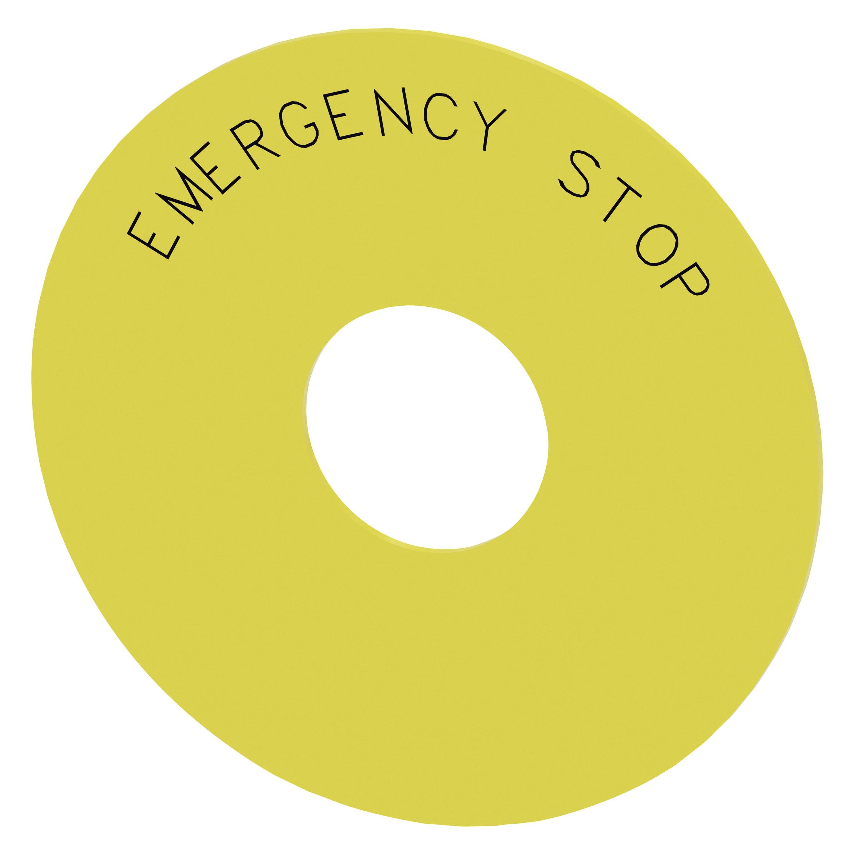 Siemens Round Backing Plate For Em. Stop Mush (3SU1900-0BC31-0DA0)
