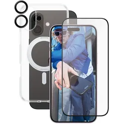 CARE by PanzerGlass® Feature 3-in-1 Ceramic Schutzset für iPhone 16 Plus