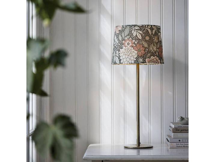 PR Home Tischlampe Base Dahlia, grün, für Wohn- / Esszimmer, Metall