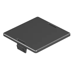 BETTERMANN Blindplatte PA 50mm schwarz LP R Blindplatte