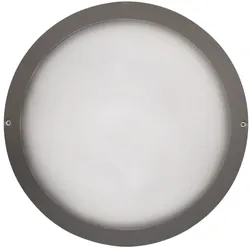 Frisch-Licht LED Außenwandleuchte Ø27cm, IP65, 12W, 3000K, 1500lm, rund, Abdeckung opal, anthrazit FL-AL20203.1583