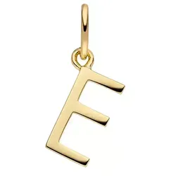 LEAF - BUCHSTABENANHÄNGER E -  gold