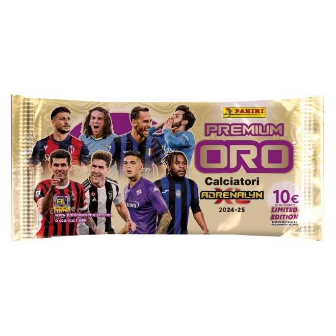 Panini Cards Serie A 2024/2025 Adrenalyn GOLD PACKET / Sammelkarten / Fussball (Booster Pack) (01-8132)