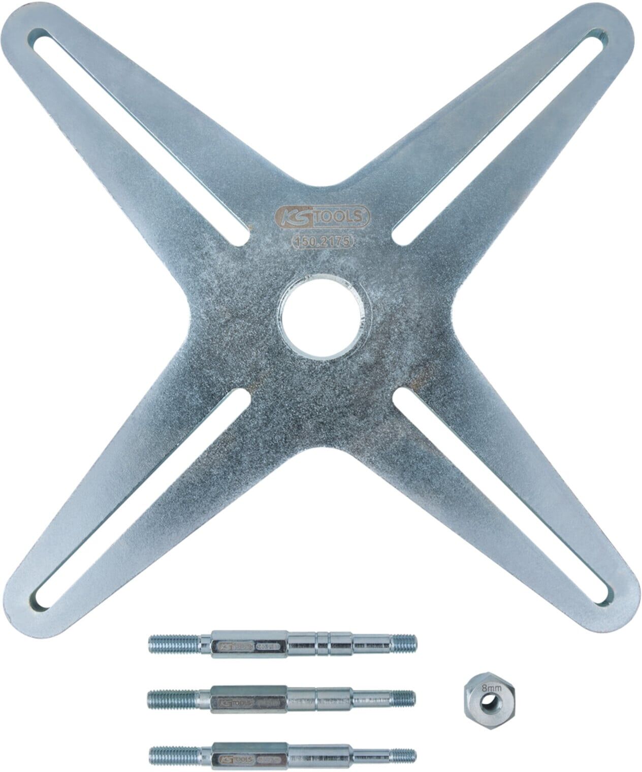 KS Tools Ergänzungs-Satz SAC Kupplungswerkzeug (4-Loch Teilung), 5-teilig (150.2115)