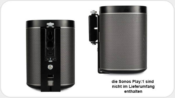 Flexson FLXPLAY1 Wandhalter Paar für Sonos PLAY:1 *weiss* FL99465