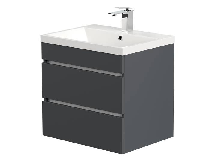 Meuble vasque Fellini 60cm Gris/Graphite