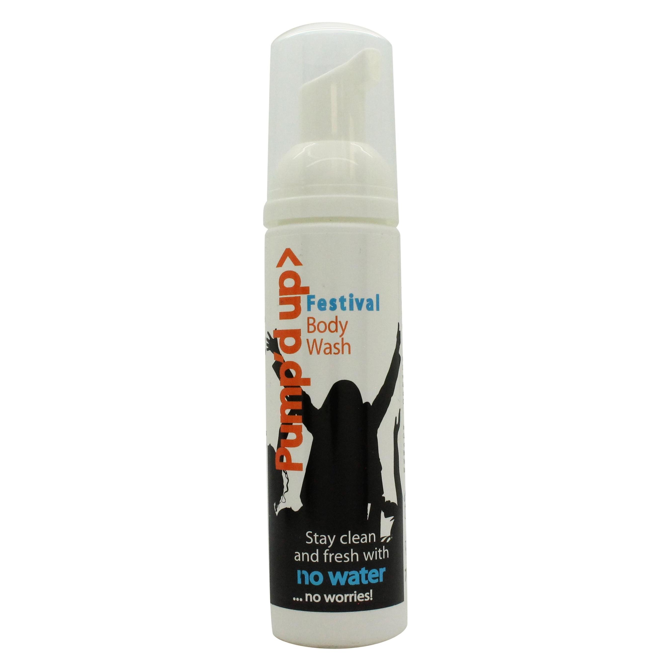 BeautyBlvd Pump'D Up Body Wash No Water Required Cleansing Foam Ideal for Festivals and Travel 70ml (70 ml) (48700269)