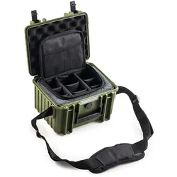 B&W Photo Set Case Typ 2000 mit Photo Bag braun grün