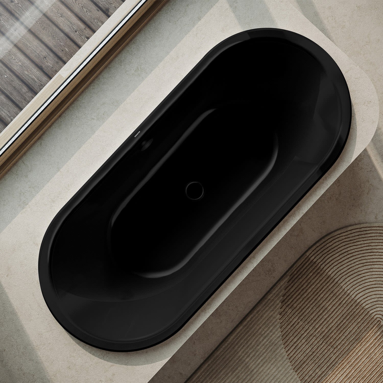 Kaldewei CENTRO DUO OVAL Mod. 128-1 Badewanne 180 x 80 cm, mit Grifflöcher