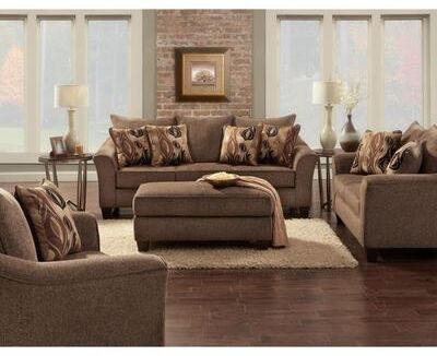 Roundhill Furniture Camero Fabric 4-piece Neutral Textured Living Room Set