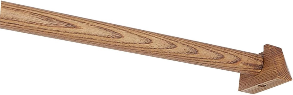 Houten Gordijnroede Walnoot - Massief Hout - 300 cm