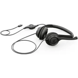 Logitech H390 (Kabelgebunden, USB-C), Office Headset, Schwarz