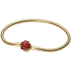 Pandora 564019C01 Damenarmband Goldfarben Disney Die Schöne und das Biest, 20 cm