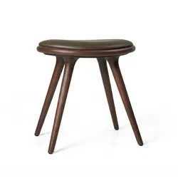 Mater Low Hocker, buche braun / sorensen leder braun