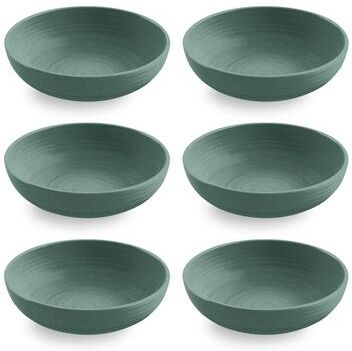 "Abode Homewares Planta Artisan Low Bowl - 8"" - Set of 6"