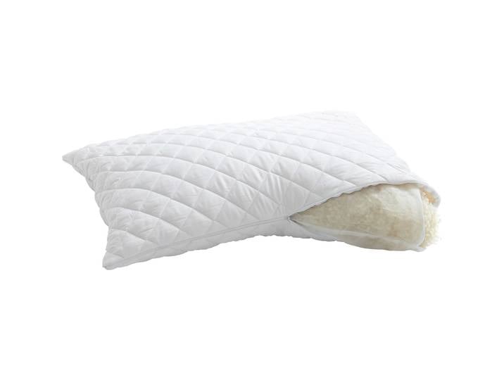 Billerbeck Kissen Sophie weiss Baumwolle/Wolle Schurwolle 60 x 60 cm - Schweizer Möbelhersteller - Kissen