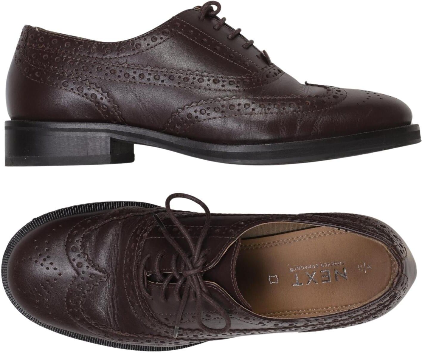 Next Damen Halbschuh, Braun, Gr. EU 37, kein / Etikett - Second Hand