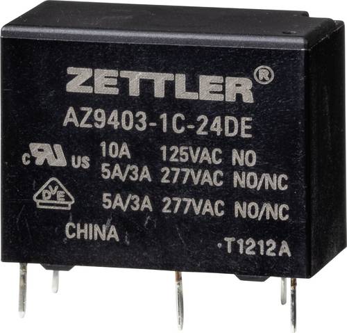 Zettler Electronics AZ9403-1C-24DE Powerrelais 24 V/DC 5A