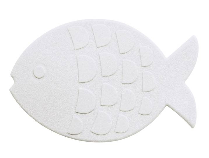 Spirella Anti-Rutsch-Sticker Globefish Weiss PVC 16 cm