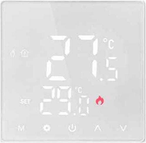 INF Slimme WiFi Thermostaat voor Waterverwarming met App- en Spraakbesturing - Wit