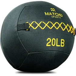 Matchu Sports Wall Ball 9 kg - schwarz / gelb - Ø 36 cm