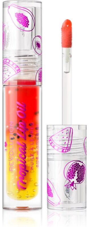 I Heart Revolution Tasty Tropical Tinted Lip Oil for hydration and shine shade Papaya 3,8 ml