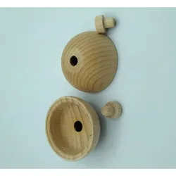 Holz Lichtertülle 40 mm für Teelicht mit Adapter