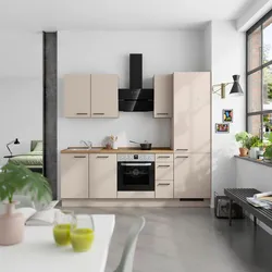Küchenleerblock Easytouch High o. Geräte Sandfarben