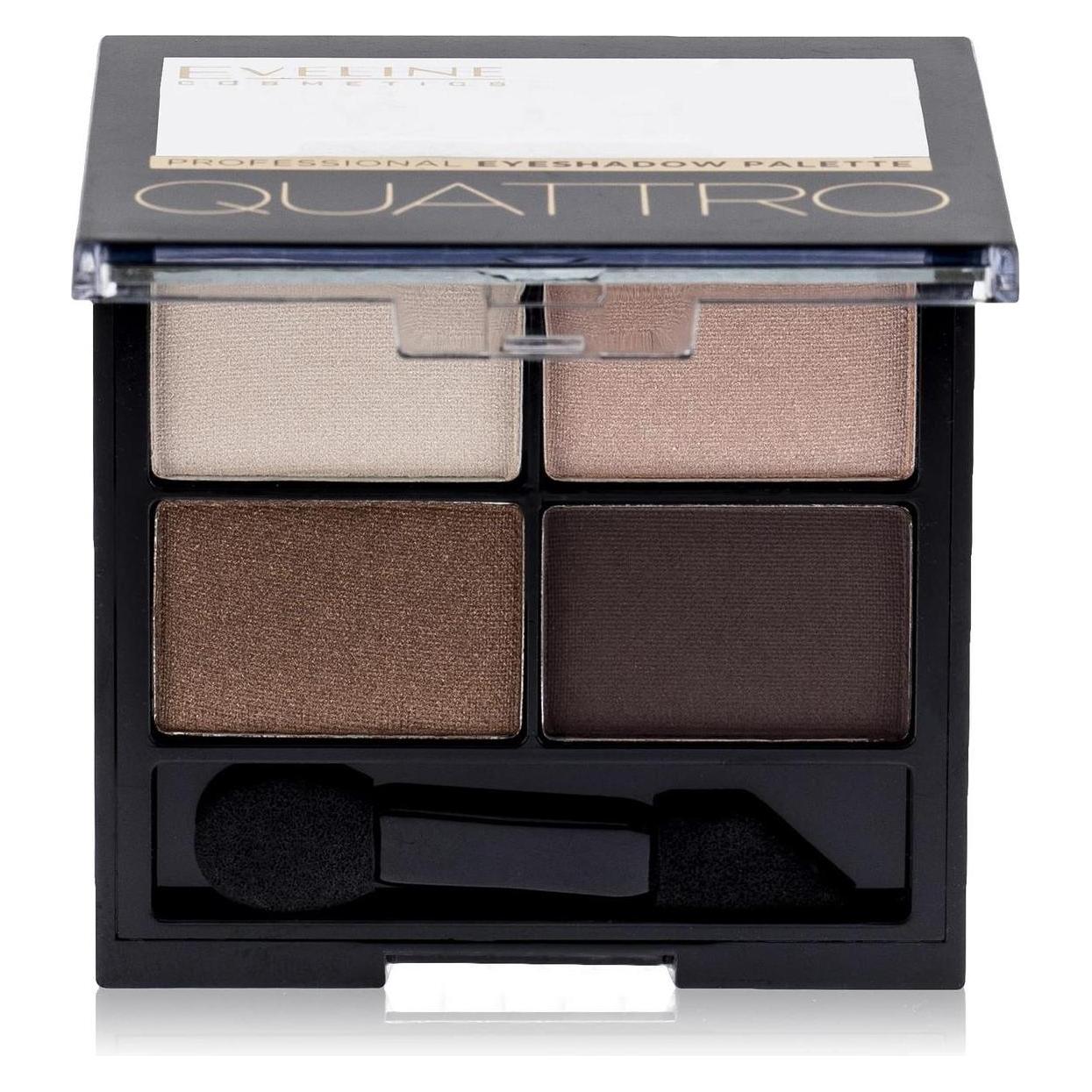 Eveline Quattro Paletka 4 cieni do powiek 09 5,2g (Schwarz) (68891841)