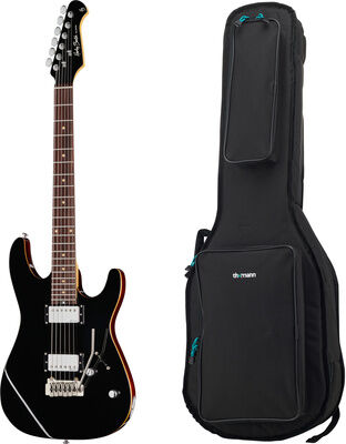 Harley Benton Fusion-III HH EB BK w/Bag Gloss Black