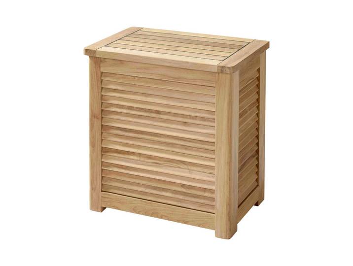 Mid.you Truhe, Teakfarben, Holz, Teakholz, vollmassiv, 52x55x36 cm, Kleinmöbel, Truhe