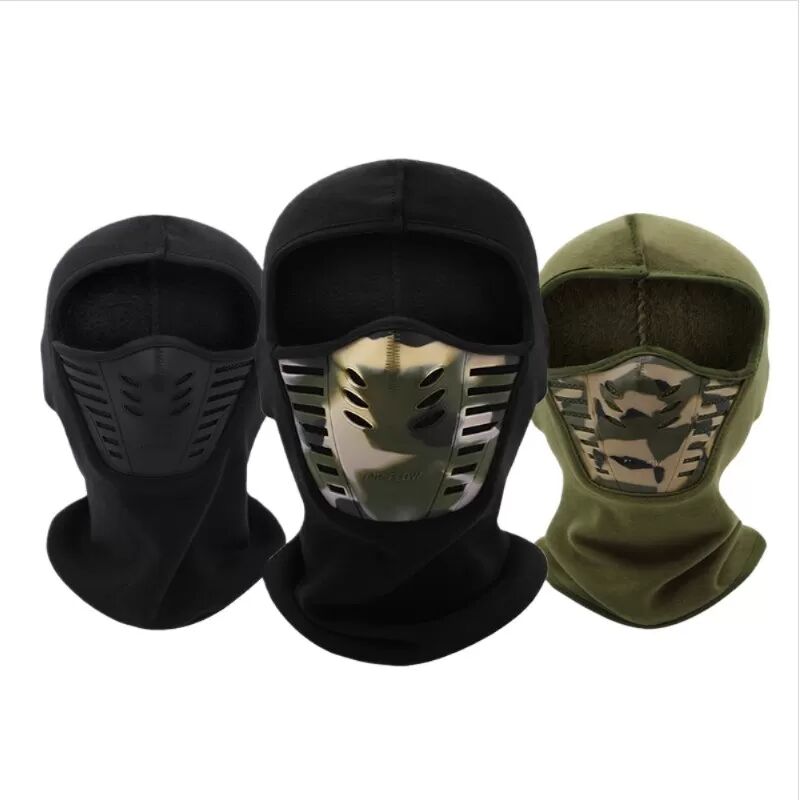 INF Winter Outdoor Fleece Winddichte Gesichtsmaske - Thermische Sturmhaube für Radfahren & Skifahren