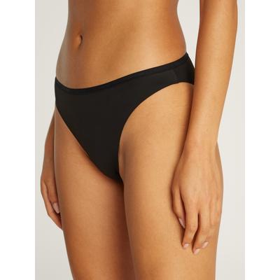 Slip "BIKINI", Damen, Gr. M (38), schwarz, Obermaterial: 79% Polyamid, 21% Elasthan, CALVIN KLEIN UNDERWEAR, unifarben, körpernah, Unterhosen Slip, im nahtlosen Look