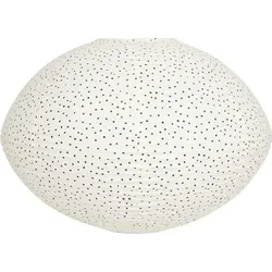 Moyo Lampenschirm gepunktet 44 cm, weiß, Papier