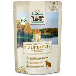 WILDES LAND Katze 12 x 85g Bio Ente und Pute