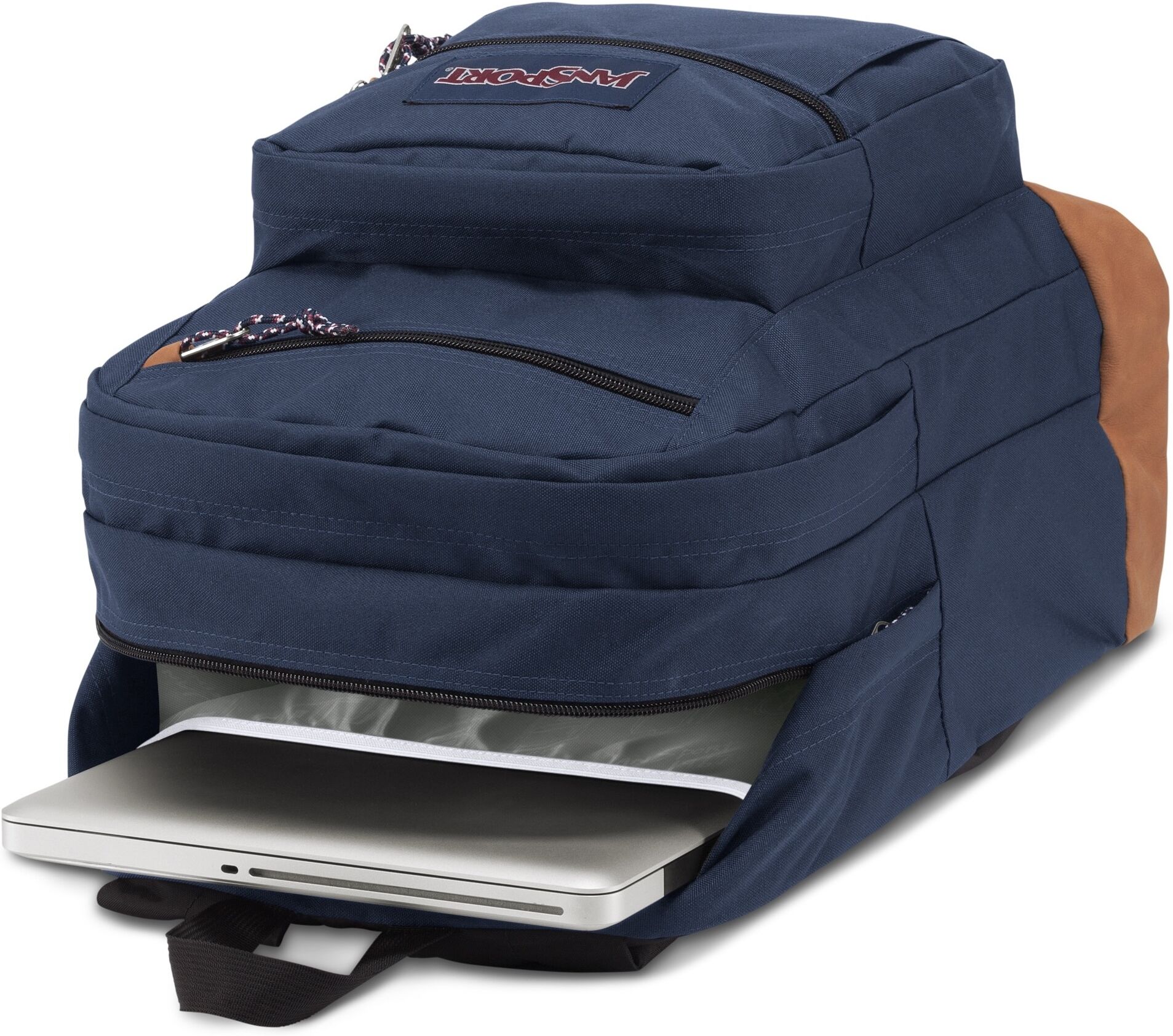 Freizeitrucksack JANSPORT "Cool Student", Damen, Gr. B/H/T: 33cm x 43cm x 25cm, blau (navy), Polyester, Rucksäcke Freizeitrucksack, mit Laptopfach navy B/H/T: 33cm x 43cm x 25cm