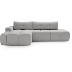ECKSOFA Montero Bouclé-Stoff Grau Links