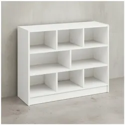 KADIMA DESIGN Holzbücherregal mit Melaminharz-Beschichtung und Stauraum, Modernes Design
