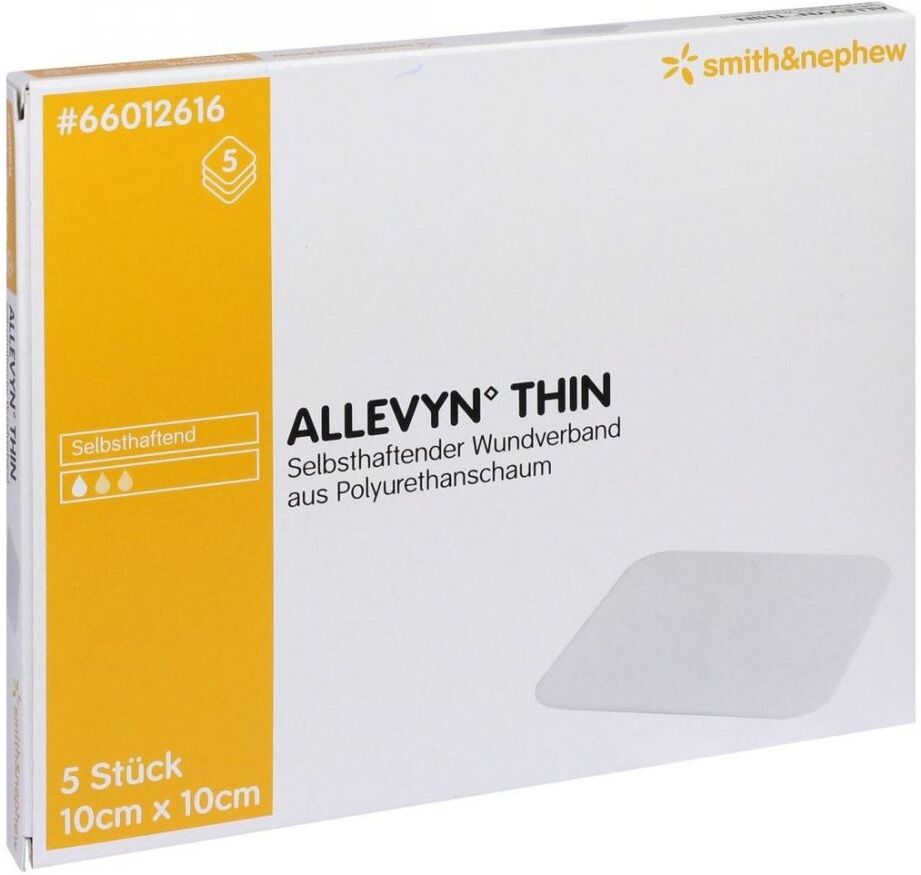 Allevyn Thin 10x10 cm dünne Wundauflage