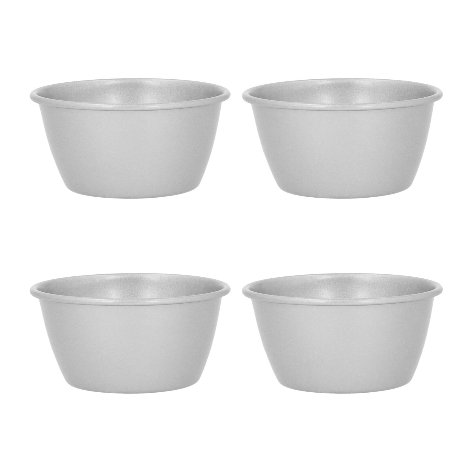 Krumble Puddingvormen - Zilver - Set van 4