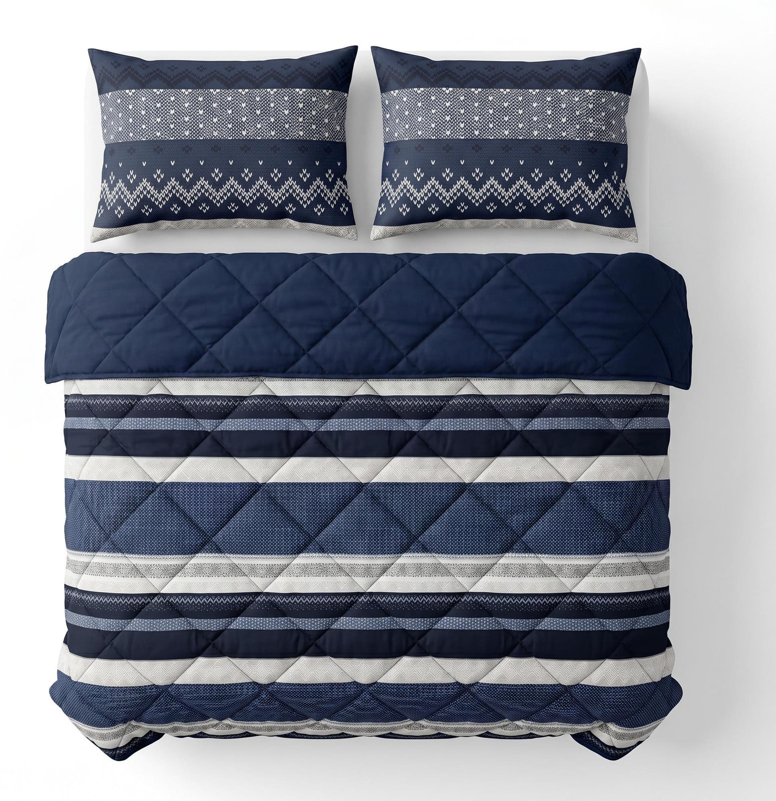 Royal Textile Sleeptime Lazy Dekbed Elisabeth Navy 240 x 220 cm met Kussenslopen