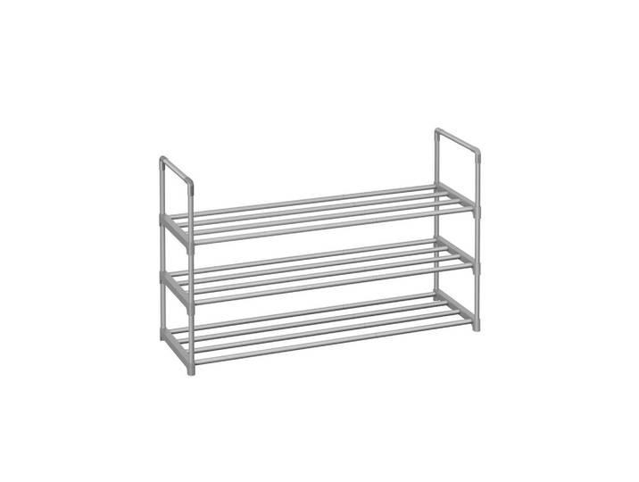 Hansiro Schuhregal Gaborone, Grau, Kunststoff, 92x55x30 cm, Garderobe, Schuhaufbewahrung, Schuhregale