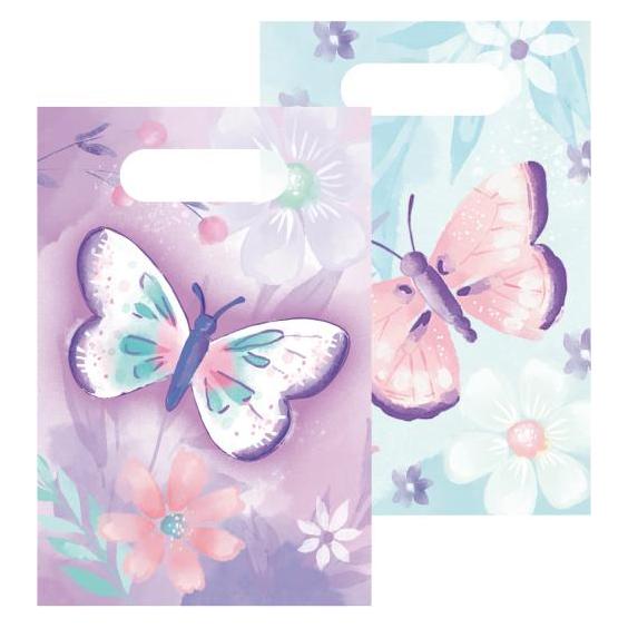Amscan 8 Partytüten Flutter Papier (8 Stk.) (9909725)