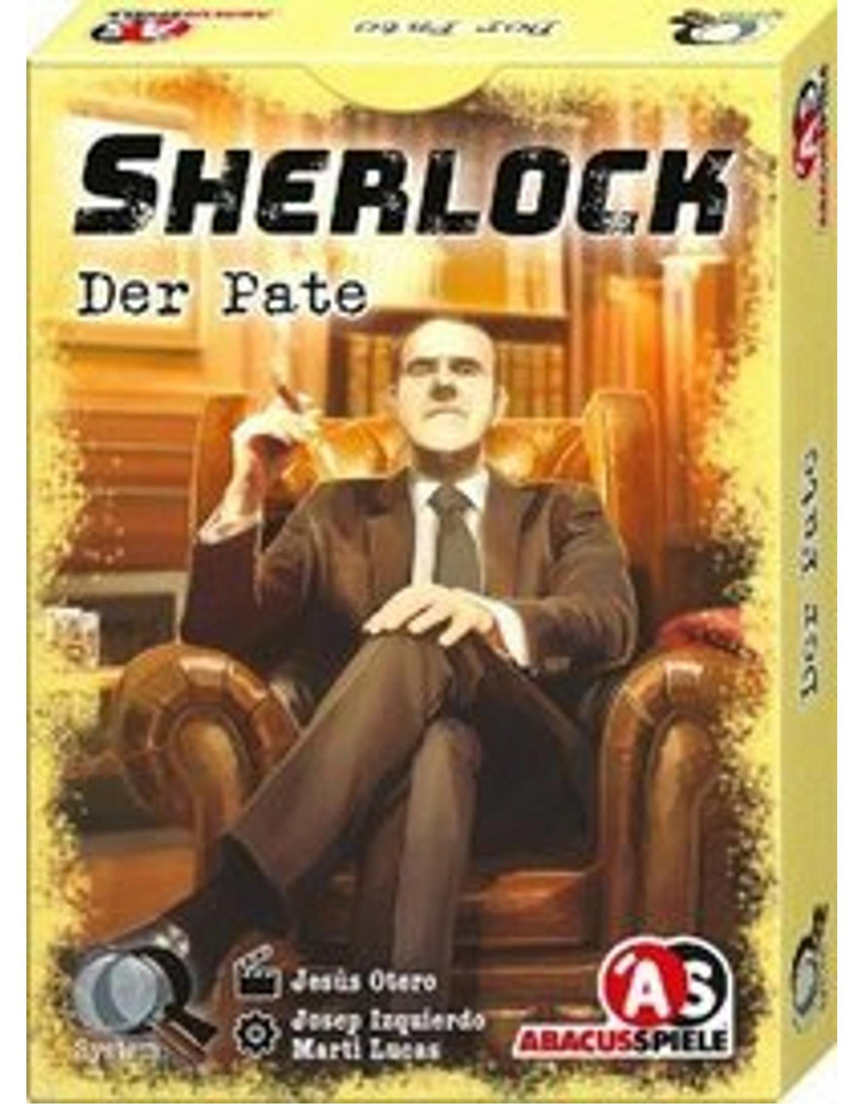 ABACUSSPIELE 48194 Sherlock – De Godfather misdaad kaartspel, zwart