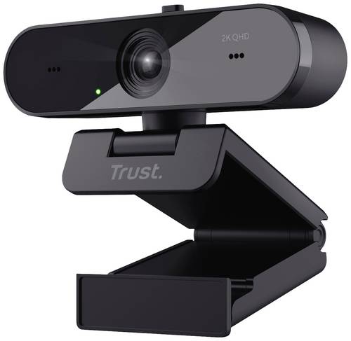 Trust TW-250 QHD Webcam 2560 x 1440 Pixel Standfuß, Klemm-Halterung