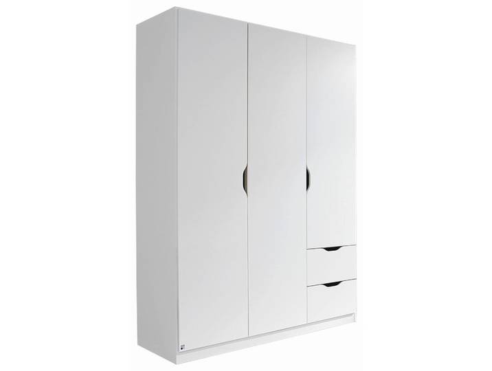 Drehtürenschrank grifflos 136 cm Freising Weiß