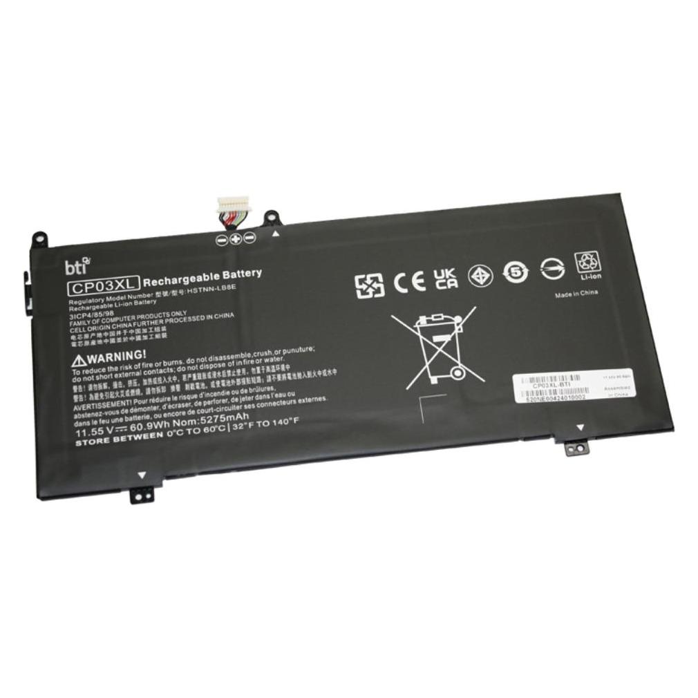 Origin Storage BTI CP03XL-, 5270 mAh, 60,9 Wh, Lithium-Ion (Li-Ion), 11,55 V, 1 Stück(e) (3 Zellen, 5270 mAh) (CP03XL-BTI)