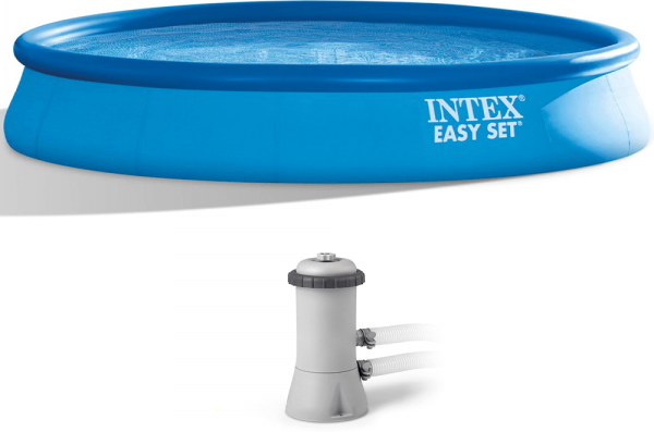 Intex Easy Set 28158NP - Ø457x84 cm - Aufblasbarer Pool + Filterpumpe