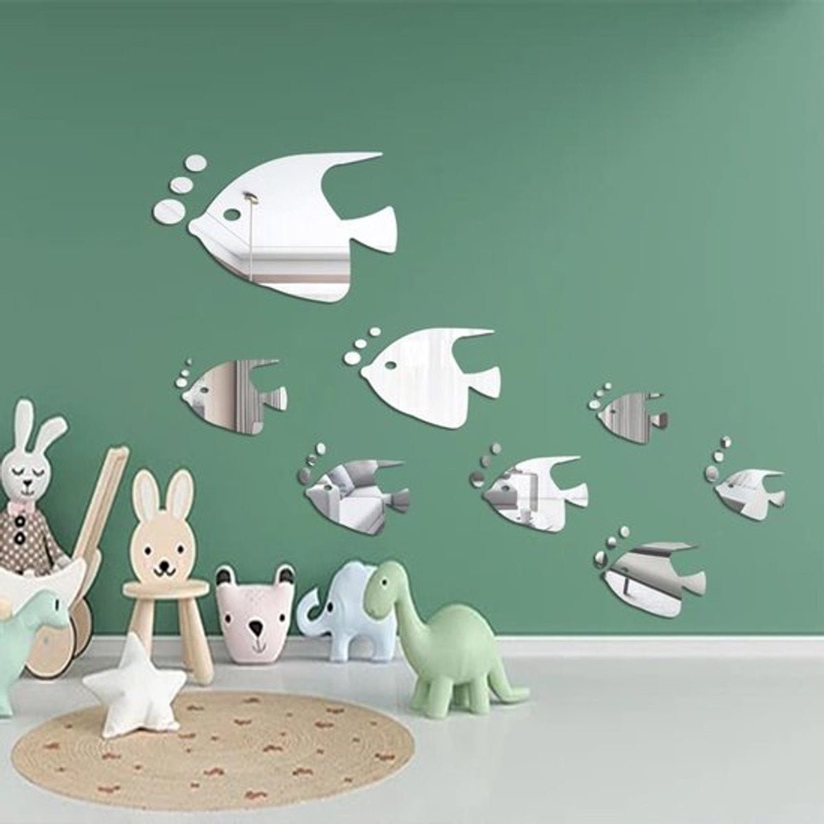 Allecto 3D Muurstickers voor Kinderen - Verwijderbare Badkamer Decoratie