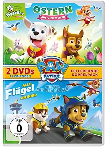 Paw Patrol: Ostern auf vier Pfoten & Paw Patrol: Alle Flügel an Bord [2 DVDs] - Preis vom 08.10.2026 07:26:42 h